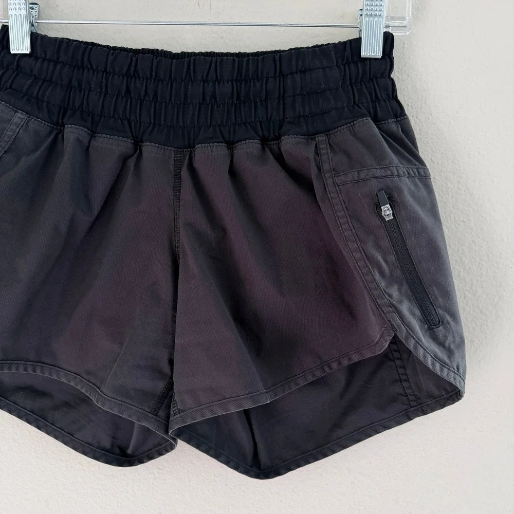 Lululemon Run Track Attack Running Shorts Black Athletic Women's Size 6